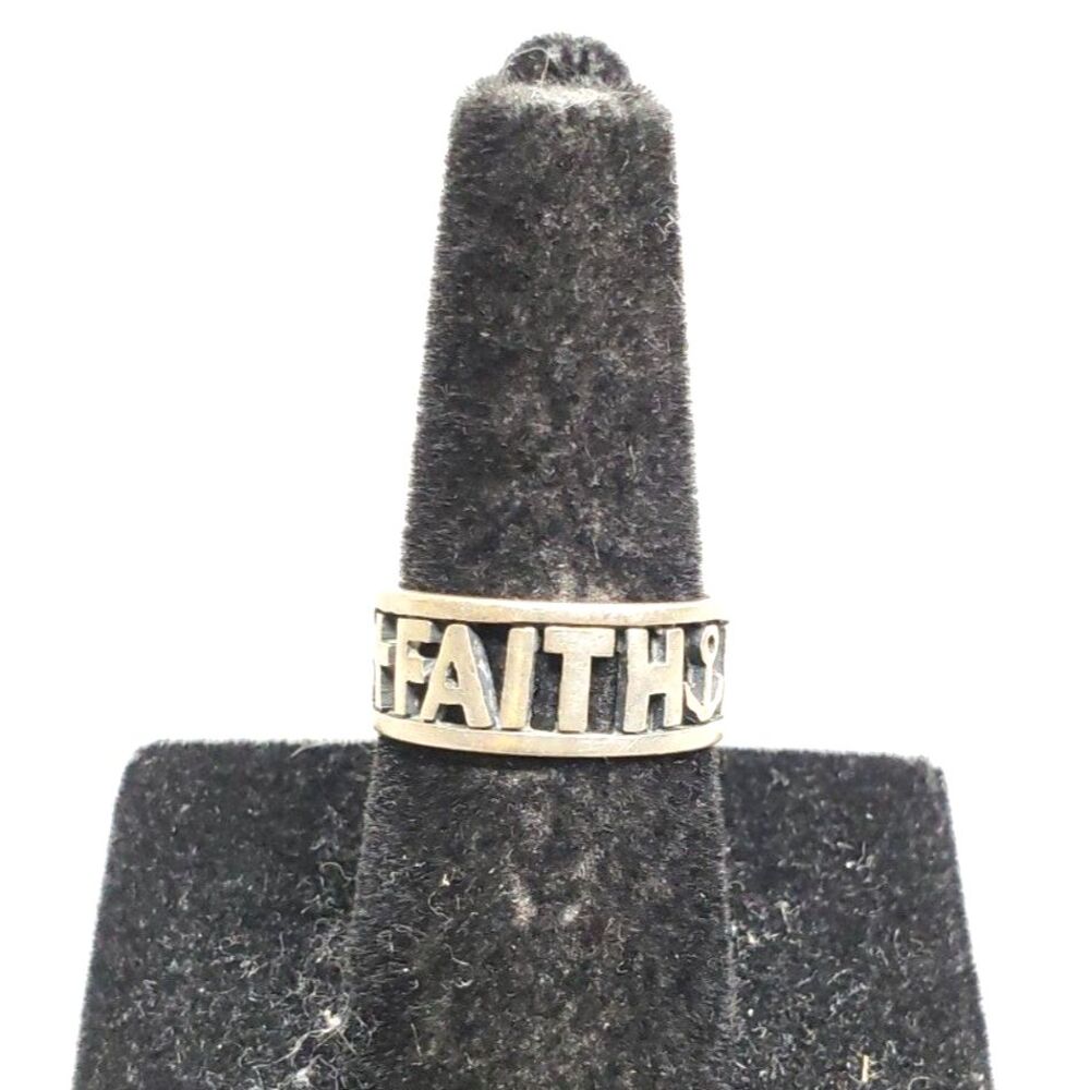 James Avery Faith Hope & Love Sterling Silver Ring